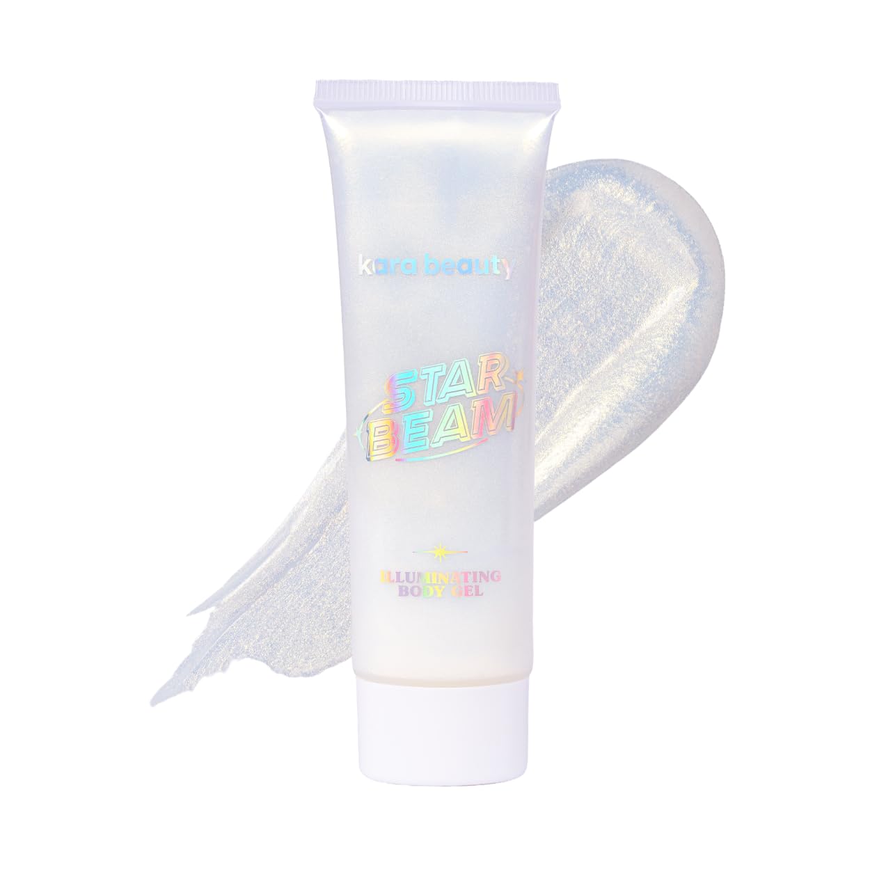 Kara Beauty STARBEAM Illuminating Body Gel with Argan Oil, Lightweight Non Sticky Body Shimmer and Glitter Gel for Radiant Glow, Buildable Body Makeup