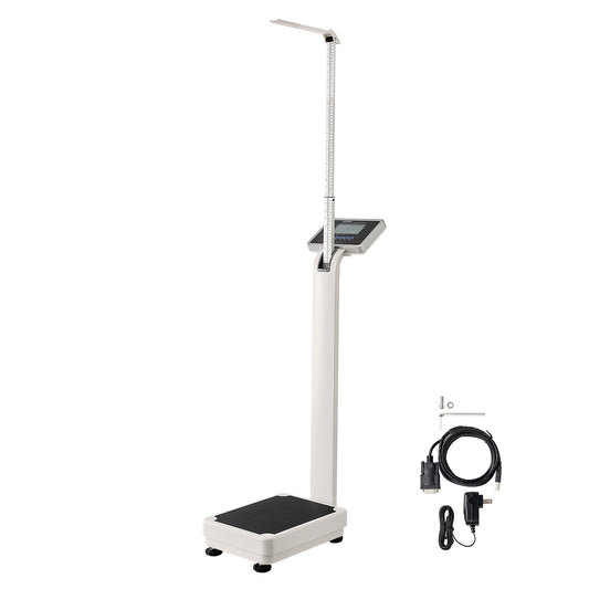 VEVOR Medical Digital Scale, Professional Physician Scale for Weight Height, Multi-Function Medical Physician Scale with Built-in Height Rod, 2 Unit…