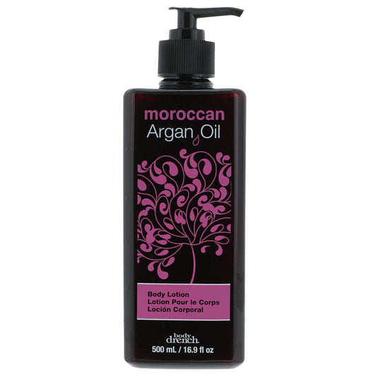 Body Drench Argan Oil Body Lotion - Hydrating & Moisturizing Lotion for Dry Skin with Moroccan Oil, Softens and Smooths Skin, 16.9 fl oz