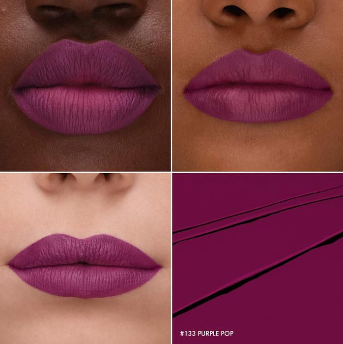 SEPHORA Collection Cream Lip Stain - 133 Purple Pop (matte magenta purple) 0.16 oz. / 5 mL