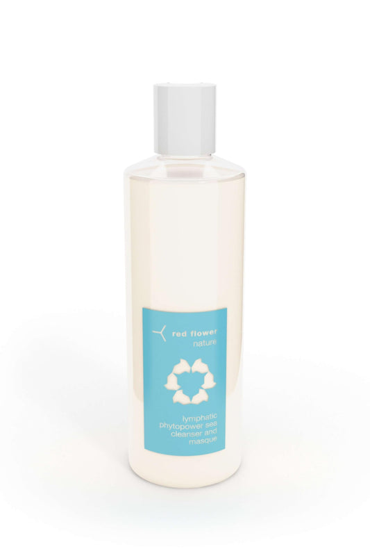 Red Flower Lymphatic Phytopower Sea Cleanser & Masque | Replenish & Repair | Marine Plants, Organic Mushrooms & Helichrysum | Hydrating & Anti-Aging