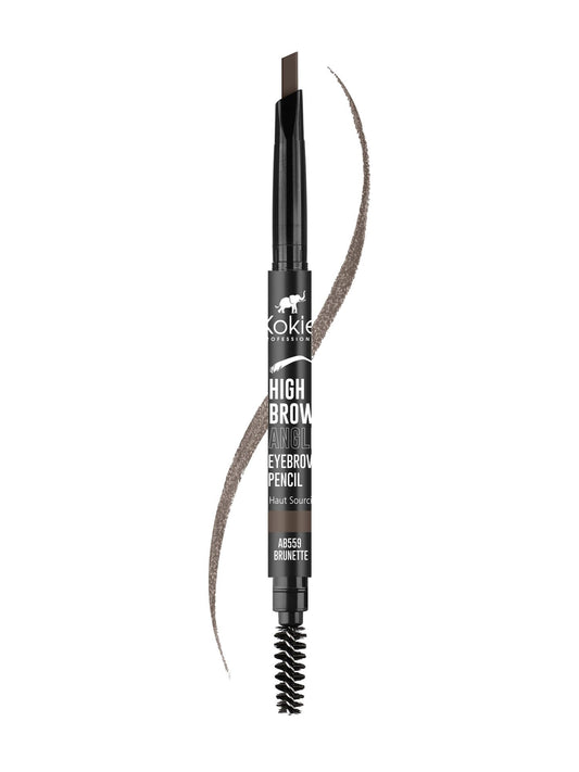 Kokie Cosmetics High Brow Angled Eyebrow Pencil, Brunette, 0.012 Ounce
