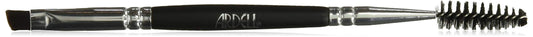Ardell Duo Brow Brush Grooming Tool, 2-in-1 Angled Eyebrow Brush with Spoolie, For Natural looking Brow