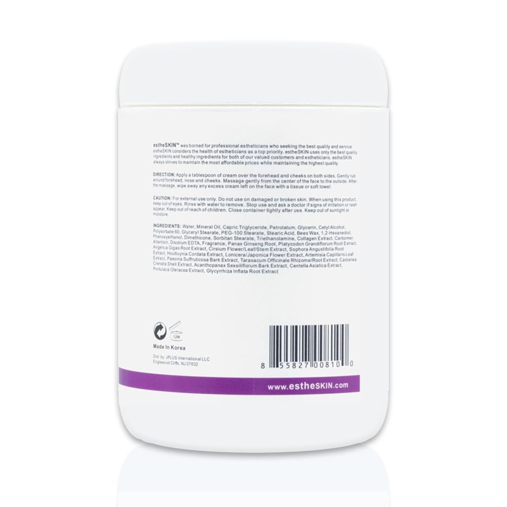 estheSKIN Facial Massage Cream for European Skin Care, 33.8 fl oz, 1000 ml (2 Pack, Collagen)
