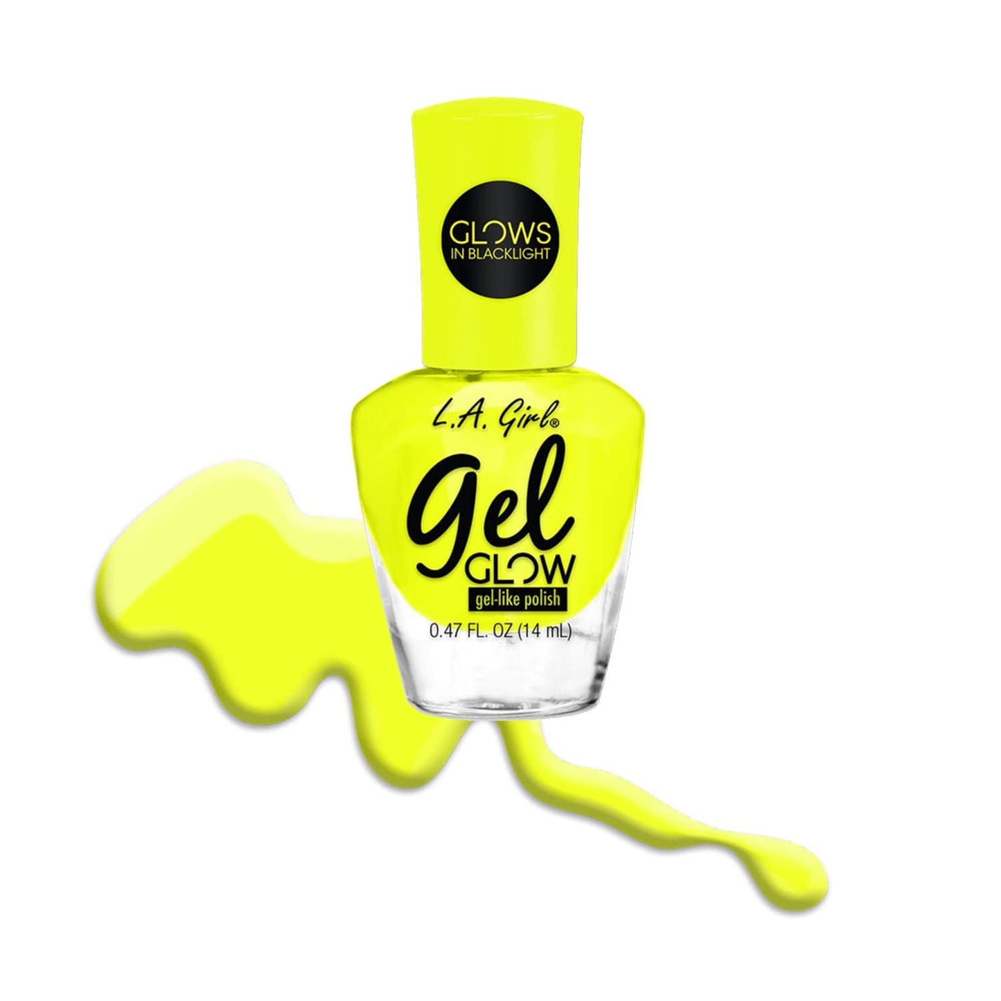 L.A. Girl Gel Glow Nail Polish 0.47 oz- 8 Colors, No UV Light Needed, Gel like Finish Polish (LED Glare) Beauty & Personal Care L.A. COLORS