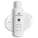LEROSETT® Clear Skin Face Wash - Gentle Gel Cleanser with 60% Aloe-Rich Botanicals, 4% Glycolic Acid & Vit-E Microbeads - Fights Breakouts, Unclogs