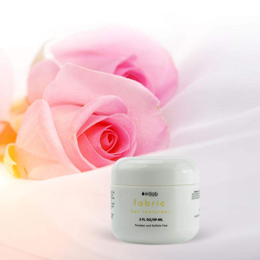 Sidlab Haircouture Fabric Texturizing Fibre tames fly aways and gives light hold 2oz