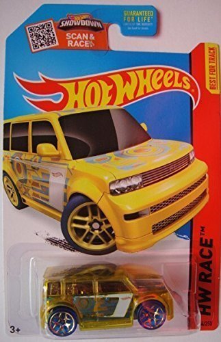 Hot Wheels, 2015 HW Race, Scion XB [Translucent Yellow] Die-Cast Vehicle #144/250