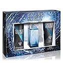 GUESS Night Men Eau de Toilette 3 Piece Gift Set - Cologne Spray 3.4 Fl. Oz., Deodorizing Body Spray 6.0 Oz., & Shower Gel 6.7 Fl. Oz.