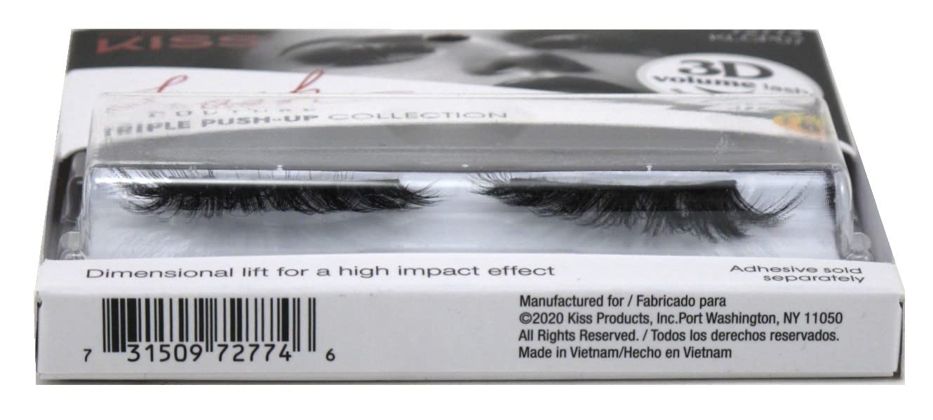 Kiss Lash Couture Triple Push- Up Teddy (Pack of 2)