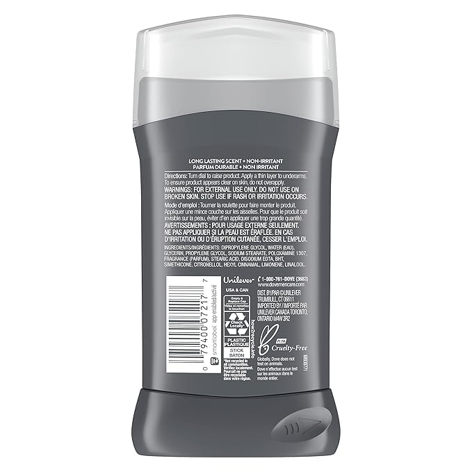 Dove Men + Care Deodorant Stick, Extra Fresh 3 oz (Pack of 5) Beauty and Personal Care Dove