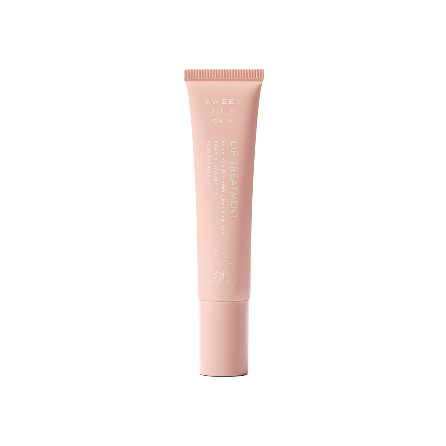 SWEET JULY SKIN Lip Treatment - Hydrating & Plumping Lip Balm with a Lip Peptide and Antioxidant Fruit Oils, Smooths & Softens, Vegan, Clean, 0.5 oz