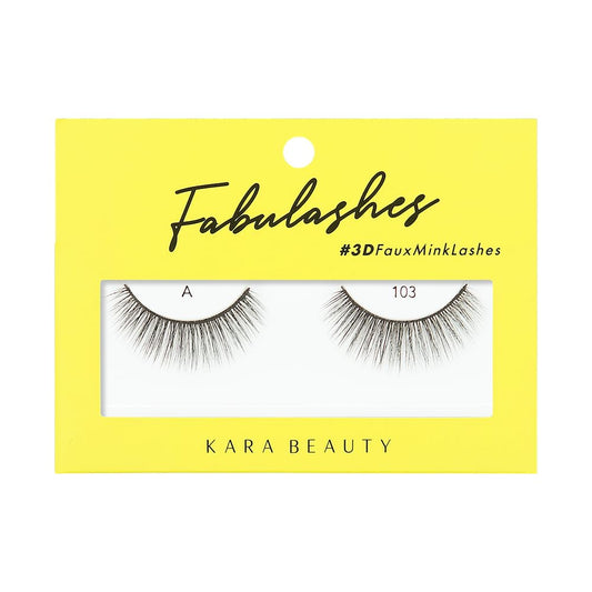 KARA BEAUTY 3D Faux Mink Strip Lashes - Reusable False Eyelashes - Lightweight, Beginner-Friendly Eye Lashes for Special Occasion, Wedding, Prom