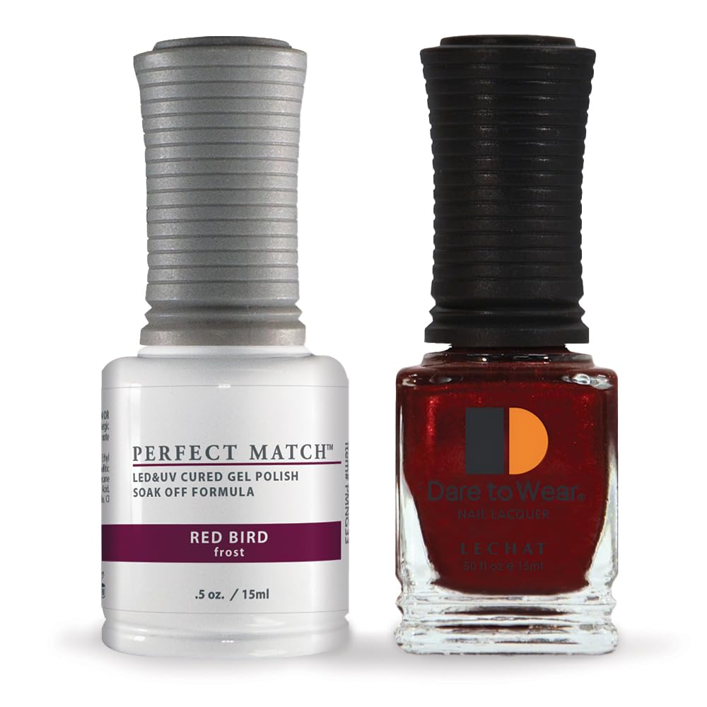 LeChat Perfect Match Gel Polish, Red Bird, 0.5 Fl Oz (PMS33) Beauty & Personal Care LECHAT