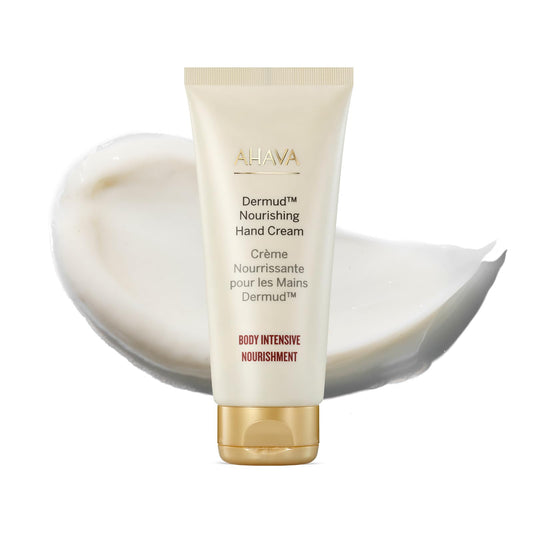 AHAVA Dermud Nourishing Hand Cream - Intensely Hydrates, Soothes, Relieves Dry & Sensitive Hands, Enriched by Dermud Mud Complex, Osmoter, Aloe Vera Beauty & Personal Care AHAVA