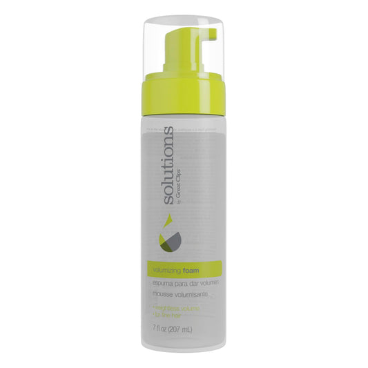 GREAT CLIPS Solutions Volumizing Foam, 7oz | Adds Volume, Softness, & Medium Control | Enhances Natural Shine | For Fine to Medium Hair