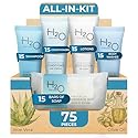 H2O Therapy Hotel Soaps & Toiletries Bulk Set | 1-Shoppe Amenities Kit | 0.85oz Shampoo & Conditioner, Body Wash, Lotion, 1oz Bar Soap | Travel Size |