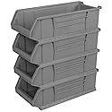 Akro-Mils 30286 Super-Size AkroBins Plastic Storage Bins, Space-Saving Stackable Bins for Garage, Classroom, Warehouse Organization, 24-Inch L x…