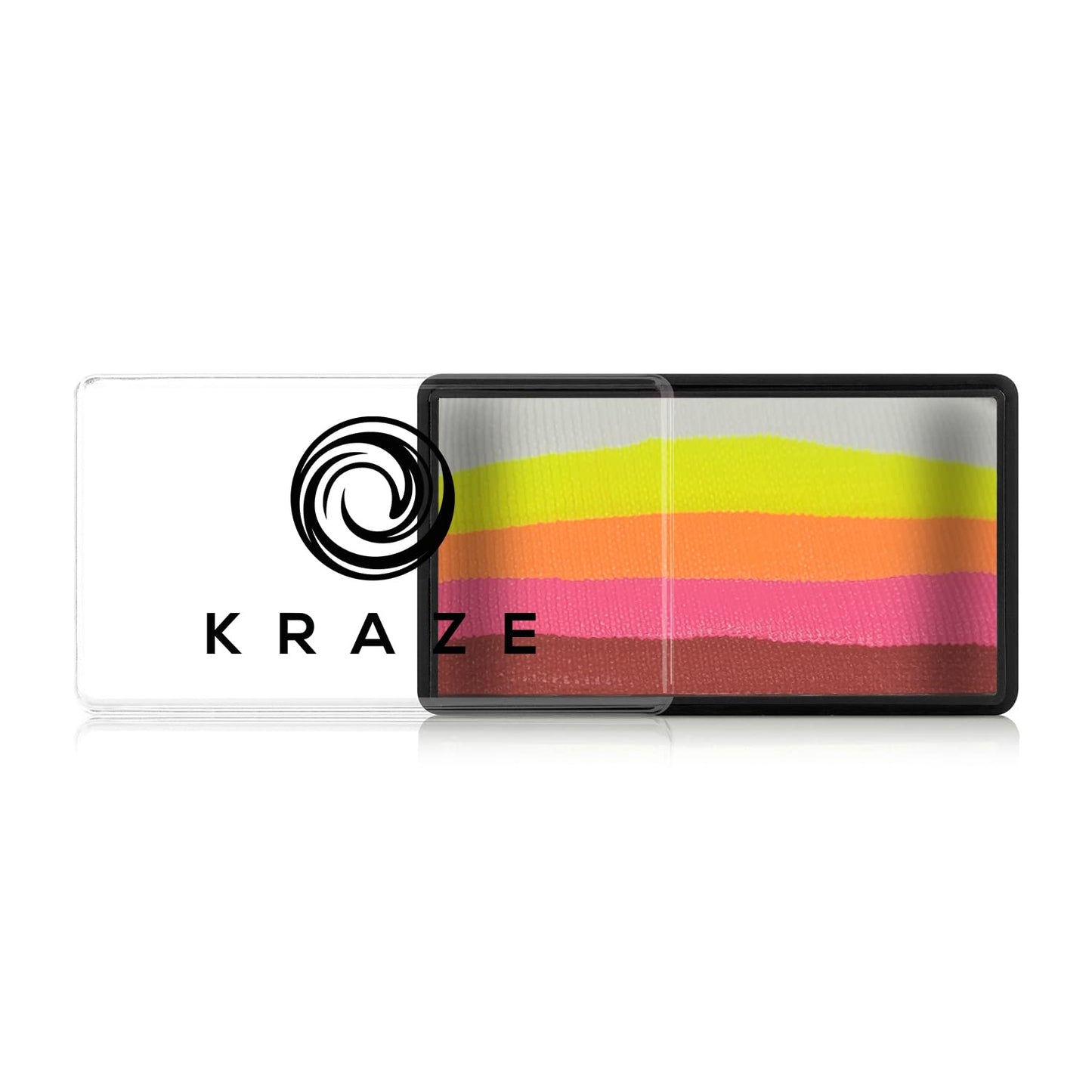 Kraze FX Dome Stroke - Burning Heart (25 gm), Professional 1-Stroke Split Cake, Hypoallergenic, Non-Toxic, Water Activated Face & Body Painting Makeup