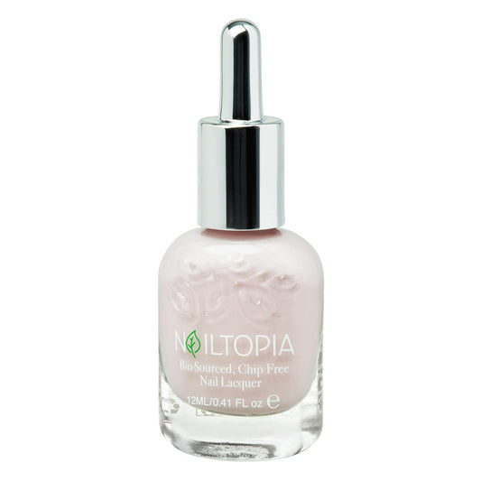 Nailtopia - Plant-Based Chip Free Nail Lacquer - Non Toxic, Bio-Sourced, Long-Lasting, Strengthening Polish - Kissin In The Rain (Light Pastel Pink) Beauty & Personal Care Nailtopia