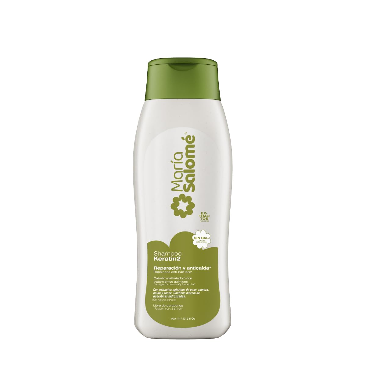 Maria Salome Keratin2 Hair Repair and Loss Prevention kit of Shampoo 13.5 fl.oz. - Conditioner 13.5fl.oz. - Mask 11.8 fl.oz. Natural Products