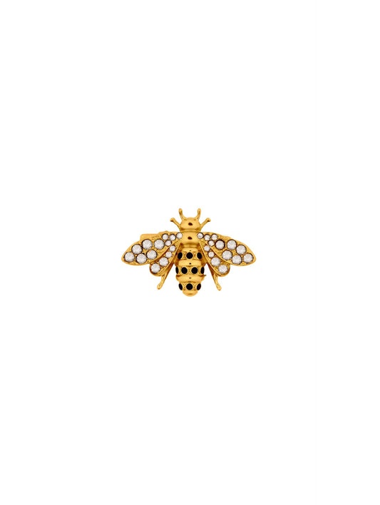 Oscar de la Renta, Bee Hair Clip, One Size, Golden Shadow