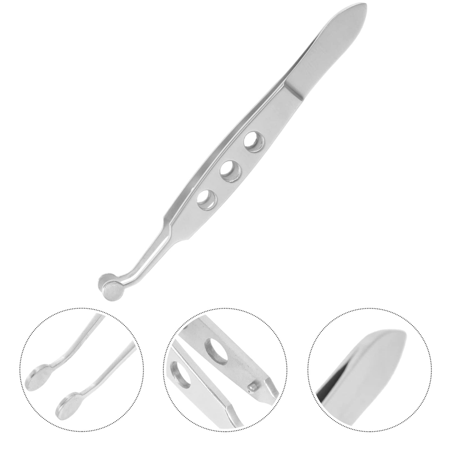 iplusmile Meibomian Gland Expressor Eyelid Massage Tweezers 4.13 Inch Stainless Steel Eye Gland Expression Tool for Dry Eye Relief and Eyelid Care Beauty and Personal Care iplusmile