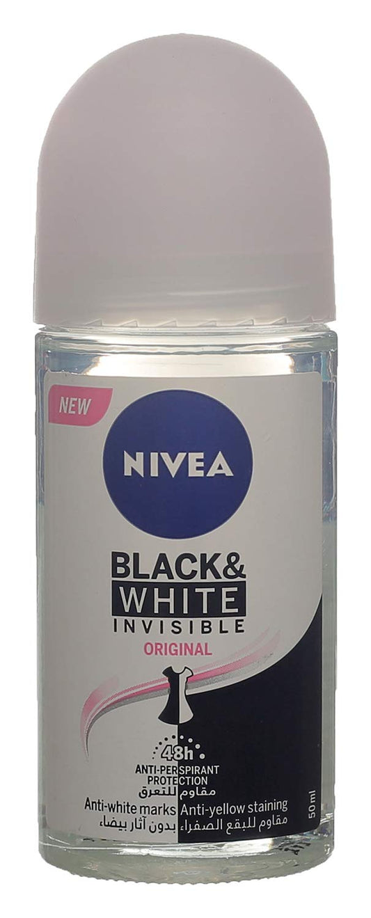 Nivea Invisible for Black & White Pure Anti-Perspirant Roll-On 50 ml / 1.7 fl oz Beauty and Personal Care NIVEA