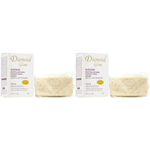 Diamond Glow Elegant Exfoliating Purifying Soap 7oz (Pack of 2)