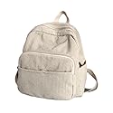 GGOOB Small Backpack Purse for Women - Cute Mini Corduroy Bookbag - Aesthetic Tiny Backpack