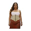 Women Elastic Fashion Wide Corset Belt Hip Waist Metallic Beige Champagne L XL XXL