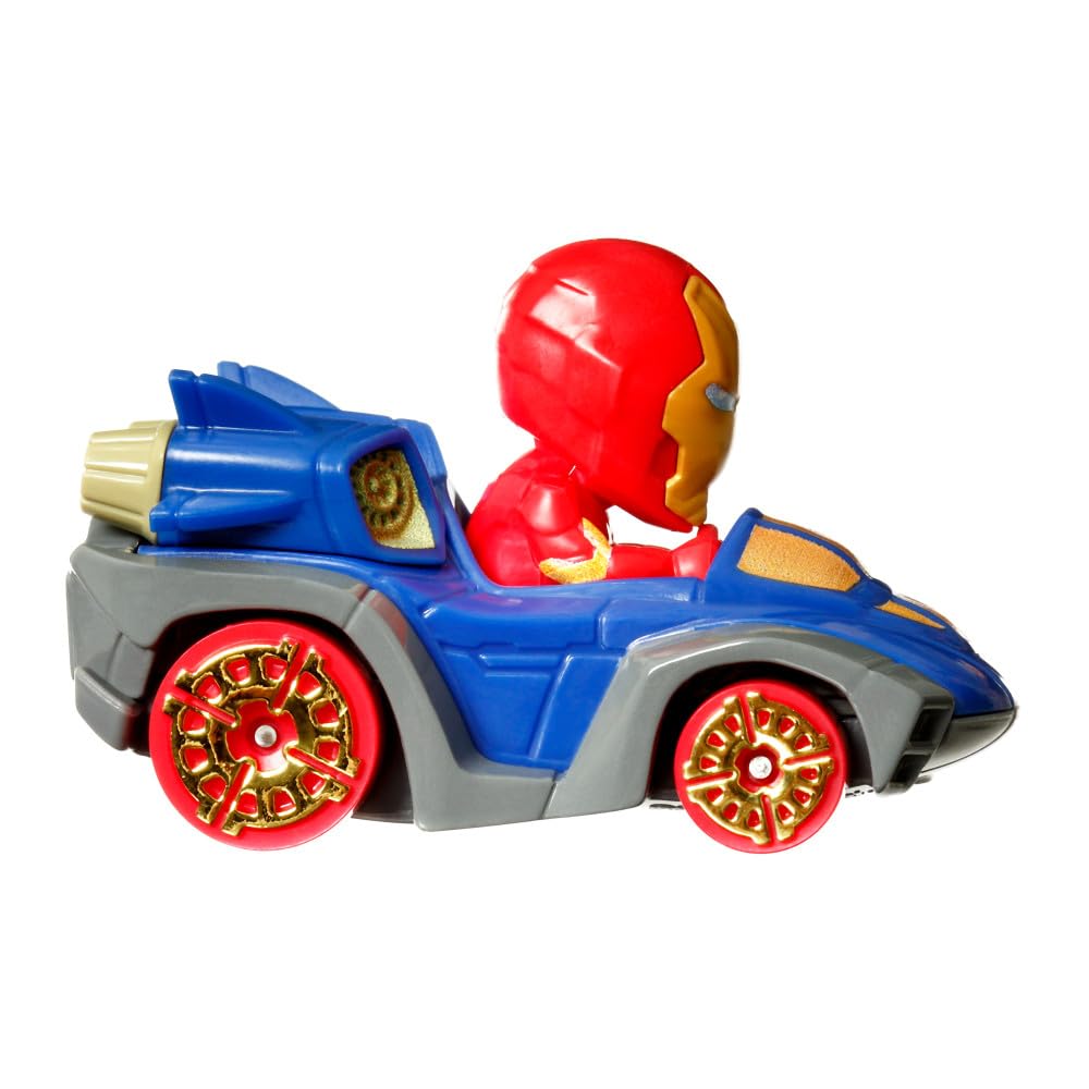 Hot Wheels RacerVerse Die-Cast Vehicle with Iron Man Driver 1:64 Scale