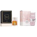 Lattafa Yara & Khamrah Eau De Parfum 100ml Each (3.4 oz) | Long-Lasting Unisex & Women’s Fragrance Set | Arabic Perfume Bundle | Sweet, Spicy &