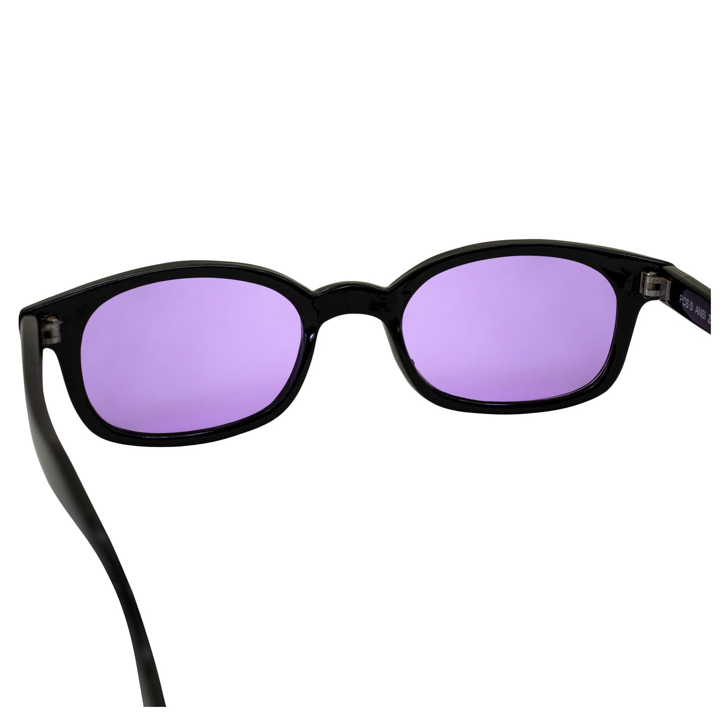 Pacific Coast X-Kd's Biker Purple Lenses Black Frames Sunglasses