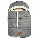 JJ Cole - Urban Bundleme, Canopy Style Bunting Bag to Protect Baby from Cold & Winter Weather in Car Seats & Strollers, Graphite, Infant, Grey