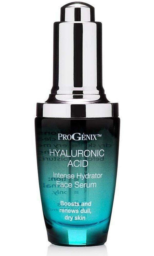 Progenix Hyaluronic Acid Face Serum Skin Care Booster. Intense Hydrating Serum With Hyaluronic Acid, Organic Aloe Vera, Vitamin E For Dry Skin & Fine