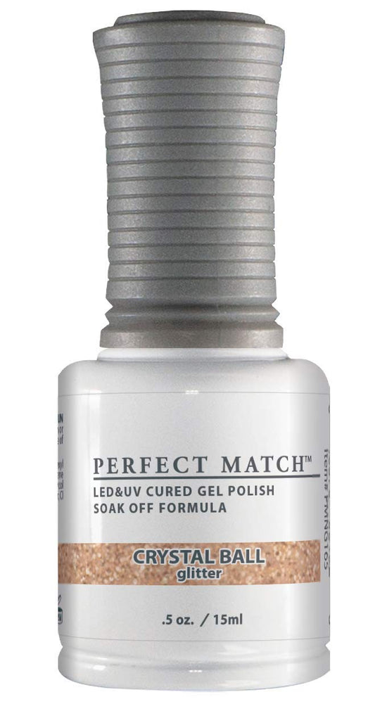 LeChat Perfect Match Gel Polish, Crystal Ball, Rose Gold with Glitter Finish, Easy Application, Soak Off Formula, 0.5 Fl Oz Beauty & Personal Care LECHAT
