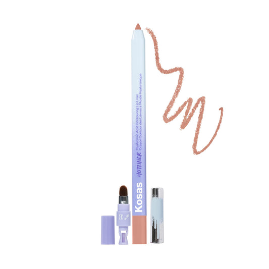 Kosas Hotliner Retractable Lip Liner Pencil with Built-In Brush & Sharpener - Easy Contouring, Hydrating, Long-Lasting - Pigmented Creamy Texture Beauty & Personal Care Kosas