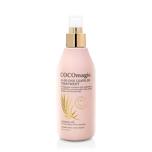 Cocomagic 10-in-1 Leave-in Hair Treatment with Coconut Oil | Hydrate, Detangle, Prevent Frizz | Smooths, Creates Silkiness | Gentle for All Hair
