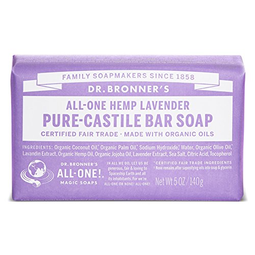 Dr Bronners Magic Soap All One Obla05 5 Oz Lavender Dr. Bronner'S Bar Soap