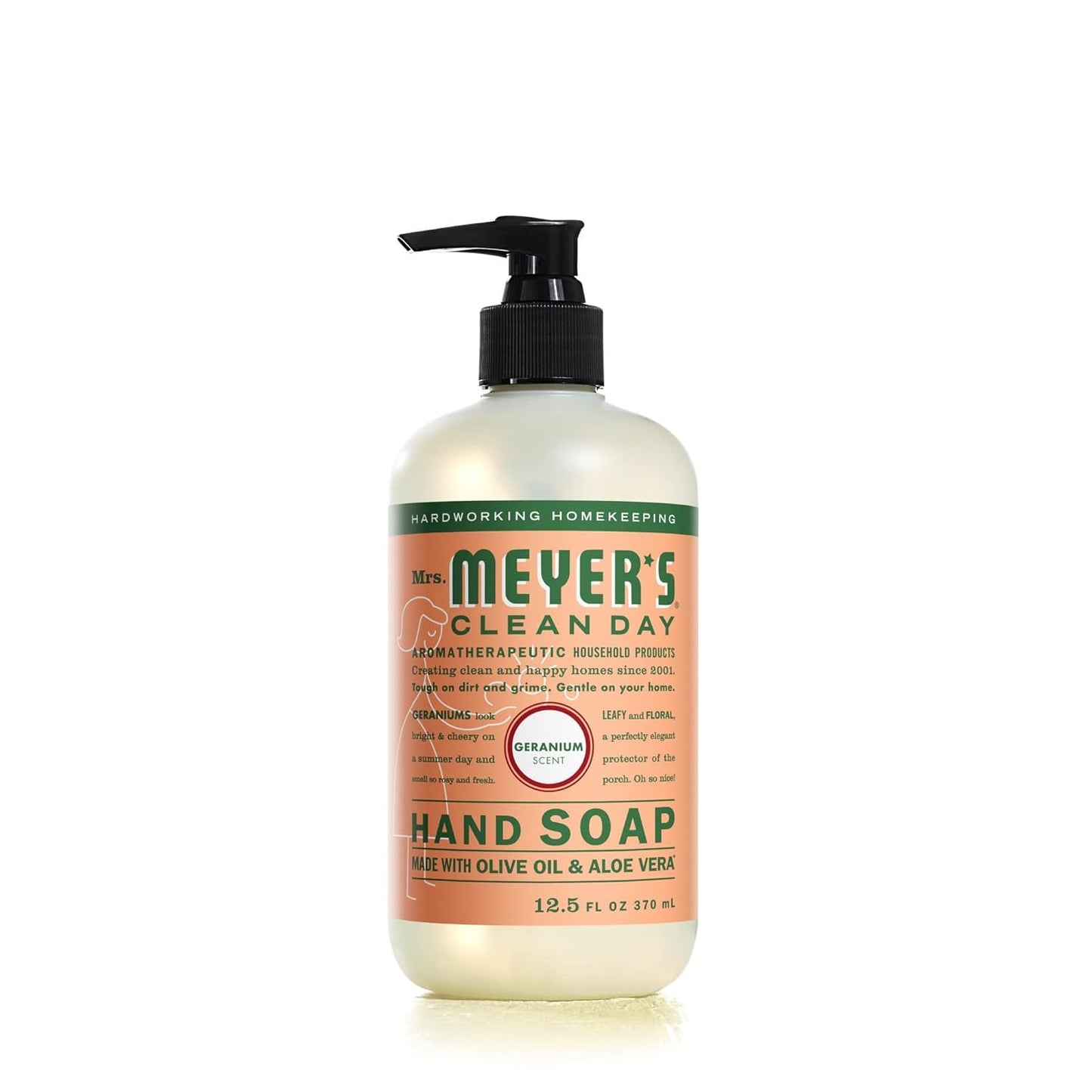Mrs. Meyer'S Hand Soap Liq Geranium 12.5 Fz