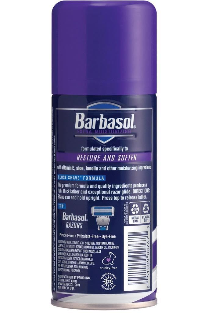 PERIO PROD Barbasol Moisturizing Shave Cream 7 Oz