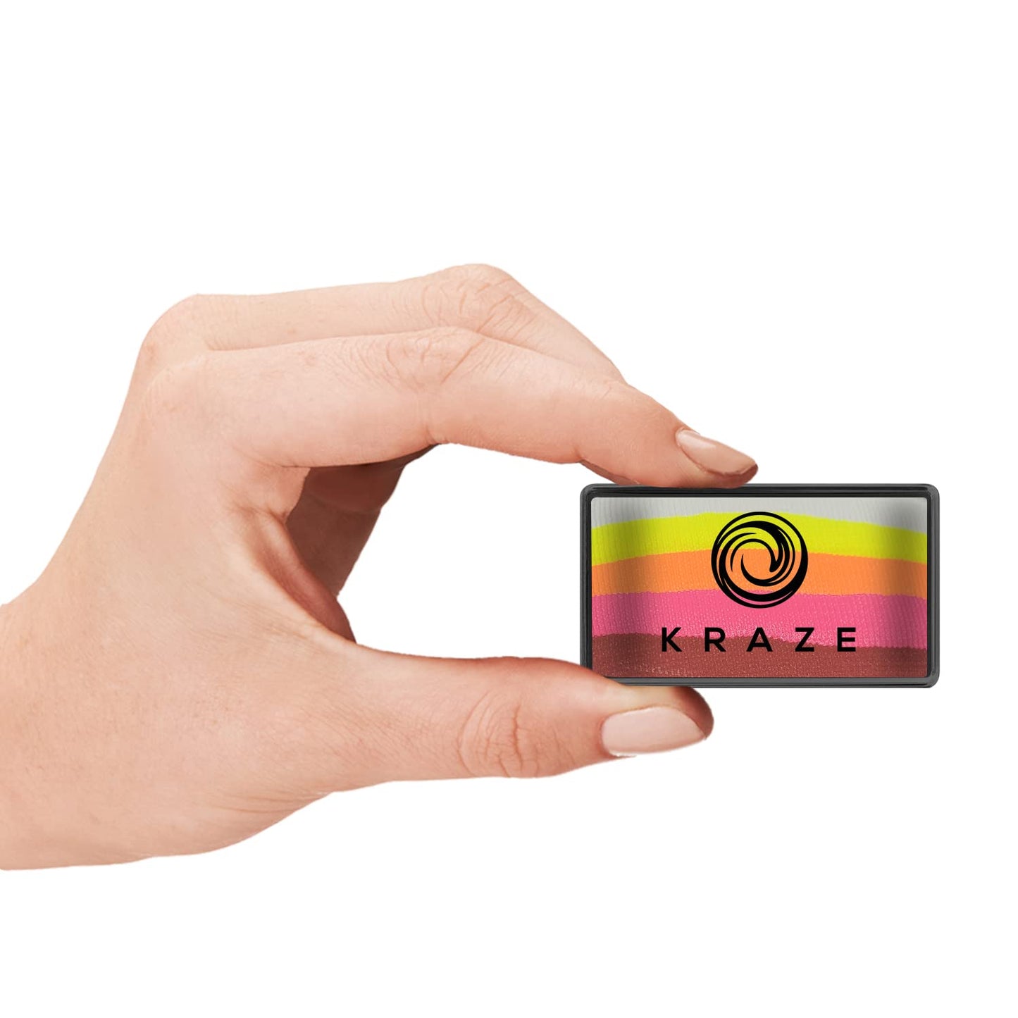 Kraze FX Dome Stroke - Burning Heart (25 gm), Professional 1-Stroke Split Cake, Hypoallergenic, Non-Toxic, Water Activated Face & Body Painting Makeup