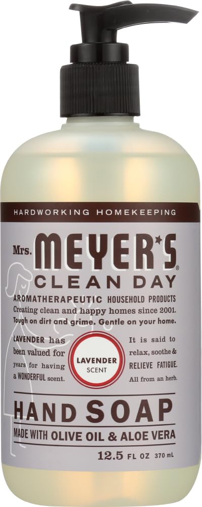 MRS. MEYER'S HAND SOAP,LIQ,LAVENDER, 12.5 FZ