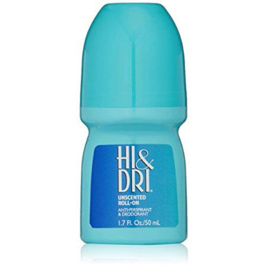 Hi and Dri Antiperspirant, Roll-On, Unscented, 1.7 Ounce (Pack of 5) Beauty and Personal Care Hi and Dri