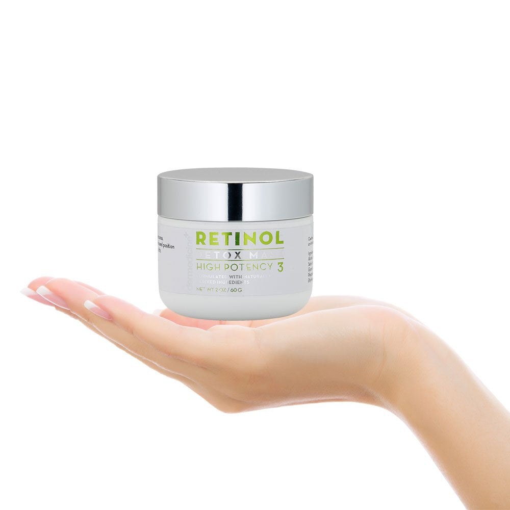 Retinol Detox High Potency Mask Blend for Face | Natural & Organic Botanical Plant Extracts | Clarifying & Soothing for Skin that Looks Clearer, Feels