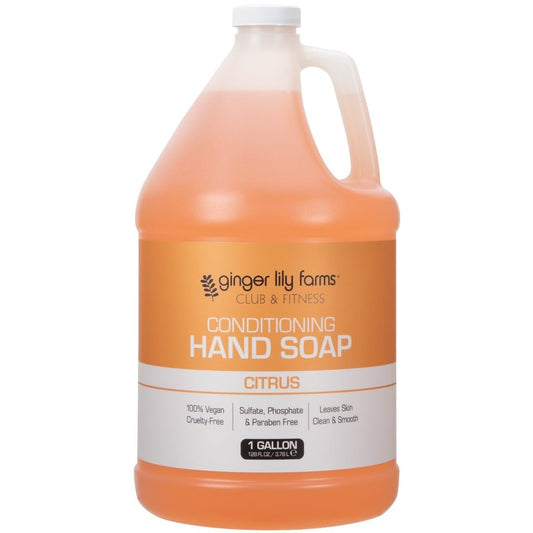 Ginger Lily Farms Club & Fitness Conditioning Liquid Hand Soap Refill, 100% Vegan & Cruelty-Free, Citrus Scent, 1 Gallon (128 fl oz) Beauty & Personal Care Ginger Lily Farms