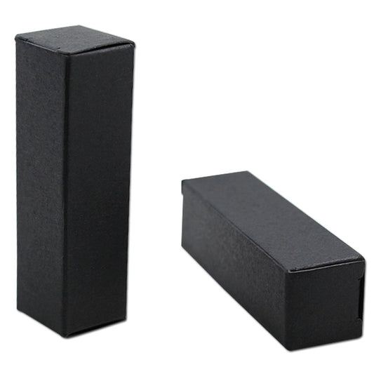 BAT Pack 50 Pack 1.41x1.41x3.54 inch Rectangle Kraft Paper DIY Lipstick Black Boxes Beauty Accessories Essence Oil Lipstick Bottle Packaging Gift