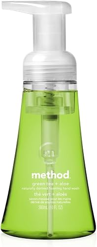 Method Naturally Derived Foaming Hand Wash, Green Tea + Aloe, 10 Ounce