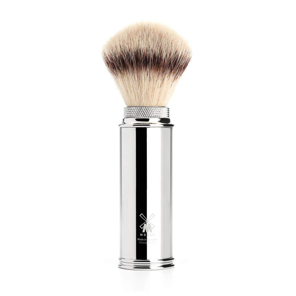 MÜHLE TRAVEL Vegetable-Tanned Cowhide Travel Case 5-Blade Razor & Travel Brush Beauty and Personal Care MÜHLE
